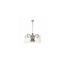 Lampada Bogota 5xe14 Pelle Beige Paralume Regx57x57 Cm