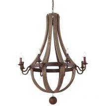 Ideal Lux - Millennium - Lámpara colgante de techo de 8 luces marrón, E14