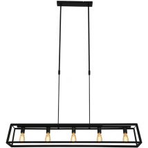 Mexlite - lámpara colgante - Buckley - negro - metal - gran