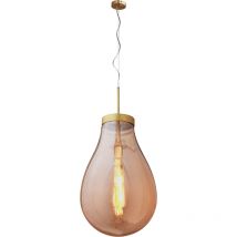 Lumineca - Lámpara Colgante Hatann l 50x80 cm Ámbar