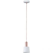 Paulmann - Suspensión led E14 Max 20W AC230V Ø120mm Blanco/Cobre