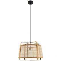 Lámpara colgante 'Liriana' en Marrón de Madera - Lindby
