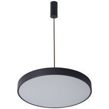 Italux - Orbital - Lámpara colgante led moderna negra, blanco cálido 3000K 3600lm