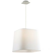Romeo - Lámpara colgante moderna blanca 1 luz, E27 - Italux
