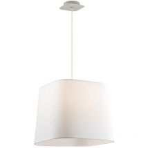 Italux - Romeo - Lámpara colgante moderna blanca 1 luz, E27