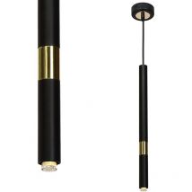 Monza - Lámpara colgante negro/oro 1xG9 8W