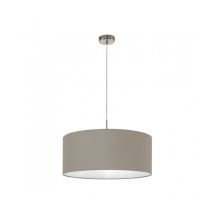 Eglo - Lámpara colgante ø 53 x h 110 cm taupe y níquel mate Pasteri