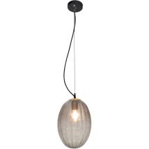 Lumineca - Lampe Suspension Manict Ø23x35 cm Grise