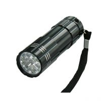 Mellert - Lampara de bolsillo G16/2, 9 led negro, hasta 15m