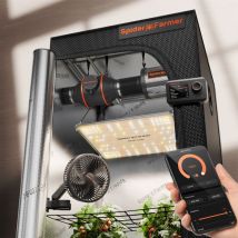 Spider Farmer - Lampada led per la coltivazione SF1000 + tenda per la coltivazione 70x70CM Intel. Set di filtri al carbone