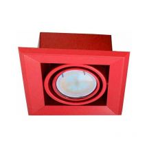 Lámpara de empotrar blocco rojo 1x7W GU10 led