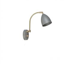 Deluxe - 1 lámpara de pared interior ligera de latón, gris cálido - Belid
