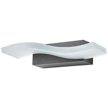 Lámpara de pared Led exterior 'Jirka' en Gris Aluminio - Lindby
