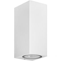 Prios - Lámpara de pared exterior 'Tetje' en Blanco Aluminio