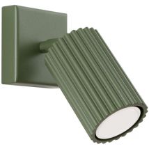 Sollux Karbon Foco de pared minimalista de una sola luz verde oliva