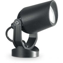 Minitommy - 1 foco de luz para exteriores con pinchos, negro, IP66, GU10 - Ideal Lux