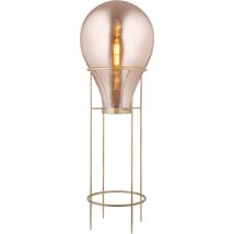 Lumineca - Lámpara de Pie Hatann l 50x158 cm Ámbar