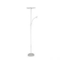 Interlusa - Lámpara de pie iris con brazo de lectura 20W/7W led cct blanco