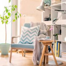 Lámpara de pie Luxo blanca