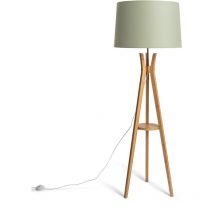 Ledkia - Lámpara de Pie Qaanso Verde Celadón