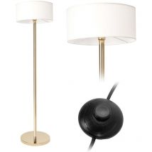 Lámpara de piso APP966-3F oro redondo 1-PUNTOS de luz E27 50X35X155CM