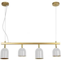 LÁMPARA de SUSPENSIÓN APP1030-4CP ORO BLANCO 4-PUNTOS de LUZ E27 74X10X20-110CM AJUSTABLE