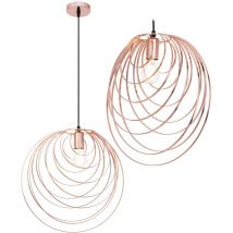 Toolight - lámpara de suspensión APP427-1CP geométrico rosa oro 1-PUNTOS de luz E27 40,5X40,5X39CM ajustable