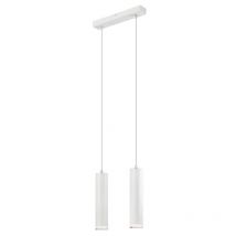Epikasa - Lámpara de Suspensión Franco, Metal, Acrílico, Blanco, 99x32x8 cm