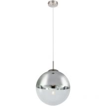 Globo - lámpara colgante - Varus - níquel - vidrio - ø 30cm - E27