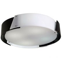 Inspired Dakota Plafón Plafón Mediano 4 Luces E27 Cromo Pulido/Acrílico Blanco y Negro