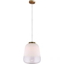 Lampadario a Sospensione Lumineca Nonseum 33x40 cm Bianco e Bronzo
