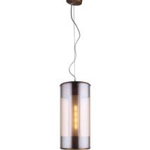 Lampadario a Sospensione Lumineca Geminic 20x40 cm Champagne