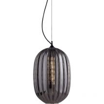 Lumineca - Lampe Suspension Grise Tuline Ø35x50 cm