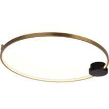 EYE - Lámpara de techo 40 - moderna lámpara de techo led negra y dorada, 40 cm