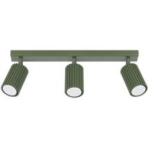 Sollux - Karbon Barra de foco minimalista de 3 luces verde oliva