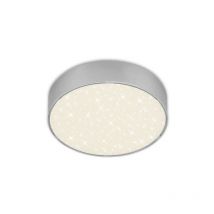 Briloner - Lámpara de techo led con cielo estrellado, ø 15,7 cm, 11 w, color plateado