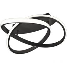 Reality Leuchten - Course Plafón Antracita Espiral Led 18w Regulable Ø45 cm Trio Lighting