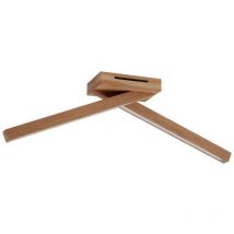 Lámpara de Techo Linus, Madera, Acrílico, Roble, 57,5x10x18 cm