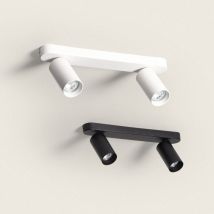 Lámpara de Techo Orientable Emir 2 Focos Negro