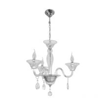 Lámpara de Techo rosalina 3xE14 Al.Reg.xD.49cm Transparente