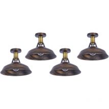 Axhup - Lámpara de techo rústica iluminación industrial colgante de metal lámpara de techo de granja para pasillo escalera vestíbulo cocina porche