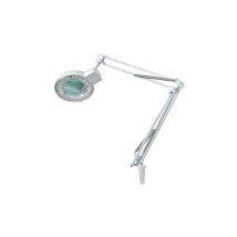 Velleman Lámpara de Lupa con Abrazadera, Brazo Giratorio, Interruptor de Encendido/Apagado, lámpara de Ahorro de energía (22 w), Aumento de 2.25x,