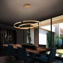 Lampara Grande Elipse Oro Dim