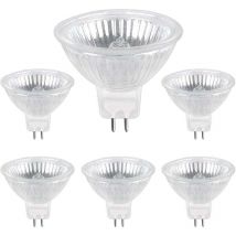XVX - Lámpara halógena GU5.3 35 w 12 v, 680 lm Warmweiß 2700 k regulable, MR16-Halogen-Spot-Glühbirne, paquete de 6