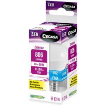 Lampara led Cegasa esferica 331130 8W E-14 806LM 6500K