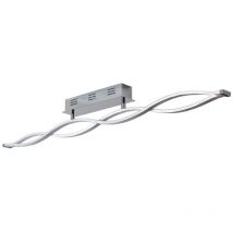 Lucande - Lámpara de techo led 'Roan' en Plateado Plástico