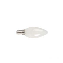 Duolec - Bombilla con filamento Led vela opal E14 luz cálida 4W -