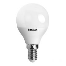 Kormax - lampara led g45 7w e14 esferica luz calida 3000 ecoraee 0,11 in