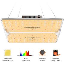 Spider Farmer - SF2000Pro led élève la lumière avec gradateur à spectre complet Samsung LM301H evo Plantes d'intérieur