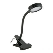 Flexo/lámpara de escritorio securit pinza negro 31 x 7,5 x 11 cm